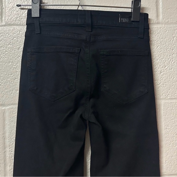 PAIGE Genevieve High Rise Flare in Black Shadow- Like New! - Picture 8 of 12